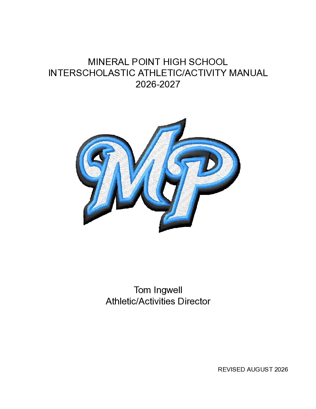 2026-2027 HS Athletic Handbook