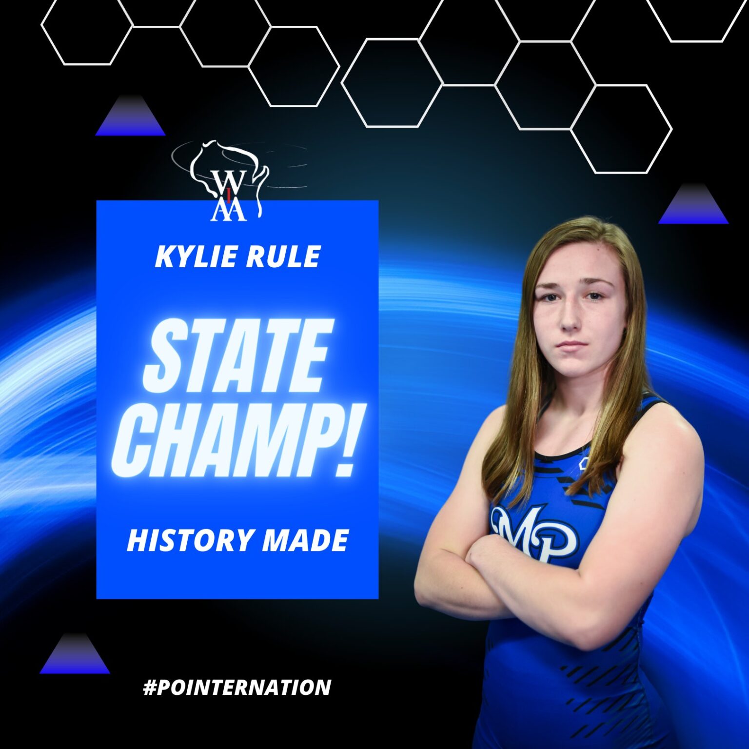 Rule Wins First Girls State WIAA Wrestling Title Mineral Point School