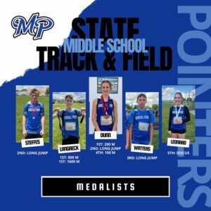 Middle School State Track medalists