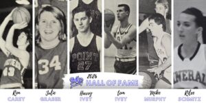 2026 Basketball Hall of Fame inductees - Ron Carey, Julie Graber, Harry Ivey, Tom Ivey, Mike Murphy, Rilee Schmitz.