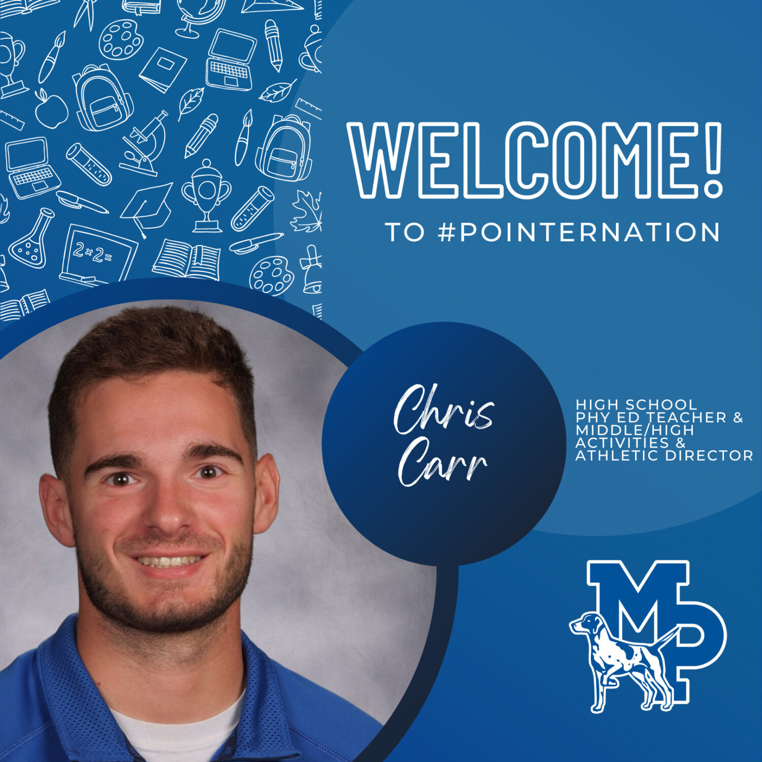 Mineral Point School District | #PointerNation Welcomes Chris Carr