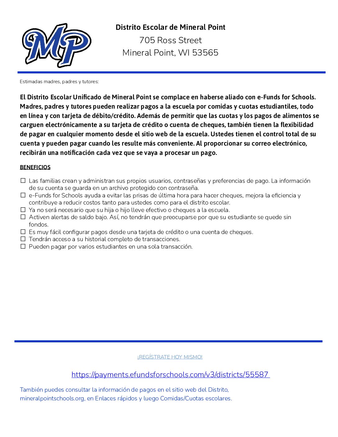 How To Do Fees Parent Letter Spanish