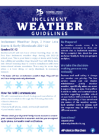 Inclement Weather Guidelines