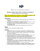 Mineral Point High School Athletics COVID-19 Spectator Guidelines (1)