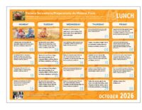 October Middle:High Lunch – Spanish