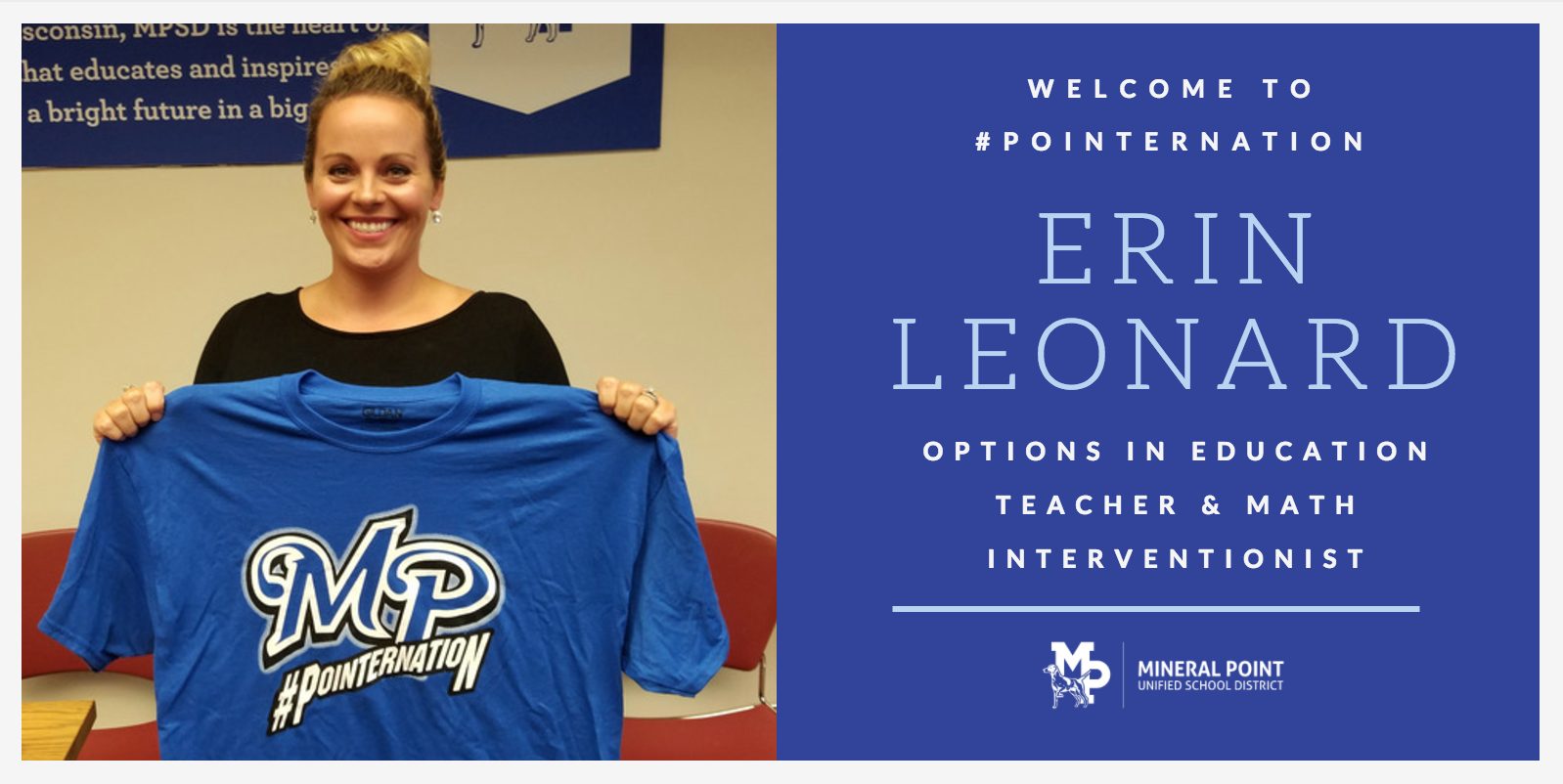Mineral Point School District PointerNation Erin Leonard