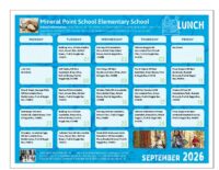 September Elementary Lunch