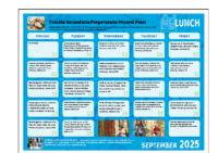September MSHS Lunch (Spanish)