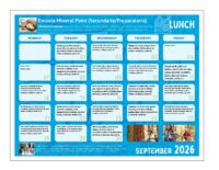 September Middle/High Lunch – Spanish