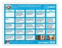 September Middle/High Lunch